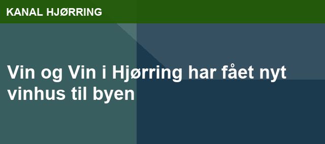 Vin og Vin i Hjørring har fået nyt vinhus til byen
