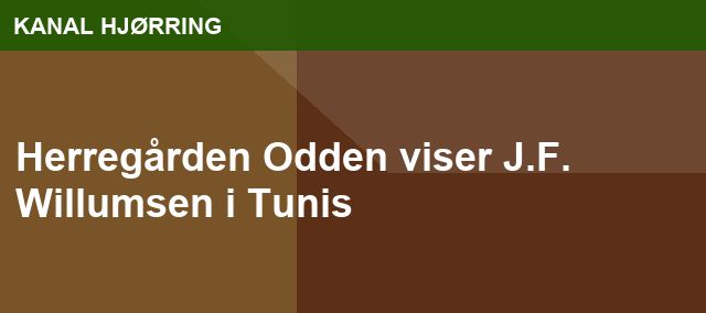 Herregården Odden viser J.F. Willumsen i Tunis