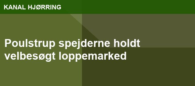 Poulstrup spejderne holdt velbesøgt loppemarked