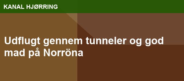 Udflugt gennem tunneler og god mad på Norröna