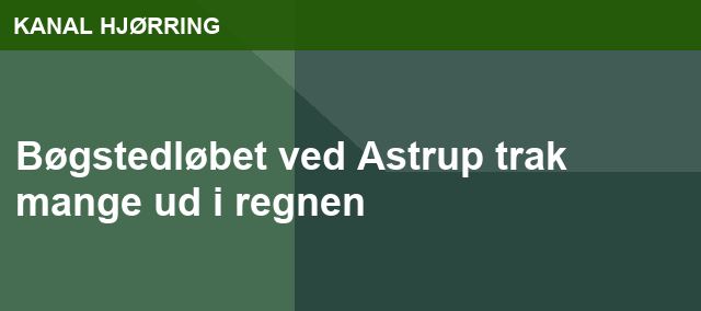 Bøgstedløbet ved Astrup trak mange ud i regnen
