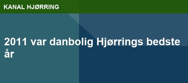 2011 var danbolig Hjørrings bedste år