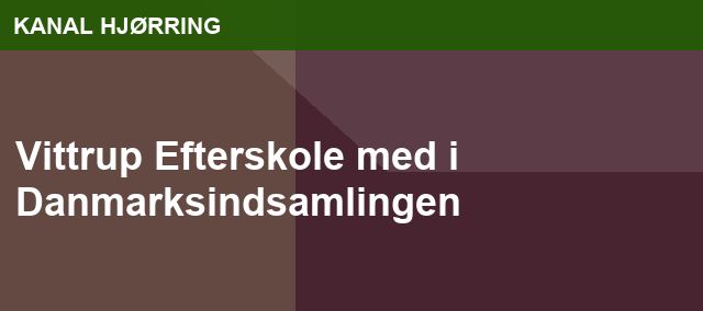 Vittrup Efterskole med i Danmarksindsamlingen