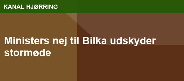 Ministers nej til Bilka udskyder stormøde