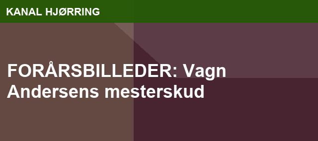 FORÅRSBILLEDER: Vagn Andersens mesterskud