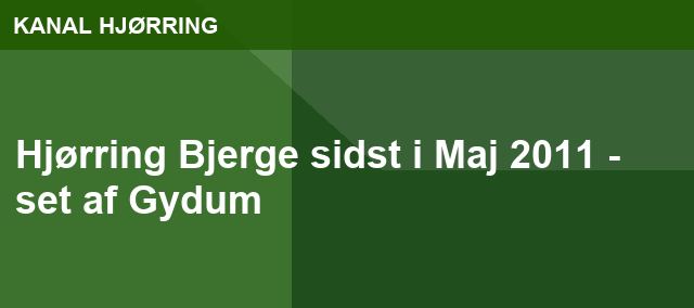 Hjørring Bjerge sidst i Maj 2011 - set af Gydum