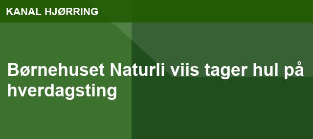 Børnehuset Naturli viis tager hul på hverdagsting
